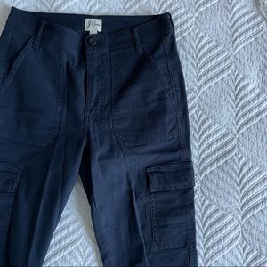 J Crew Slim Cargo Pants Size 25 Navy Blue